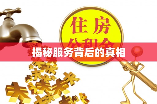 宿豫揭秘服务背后的真相