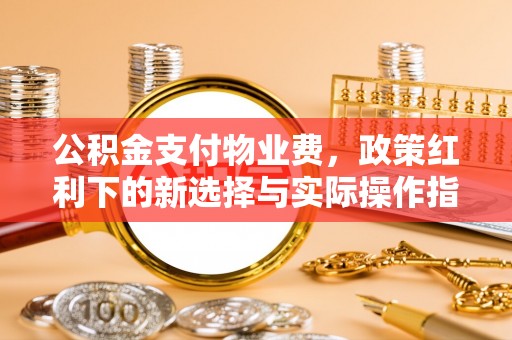 宿豫公积金支付物业费，政策红利下的新选择与实际操作指南