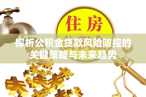 宿豫探析公积金贷款风险防控的关键策略与未来趋势