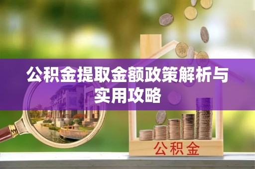 宿豫公积金提取金额政策解析与实用攻略