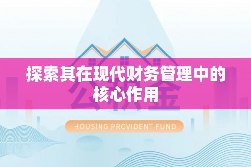 宿豫探索其在现代财务管理中的核心作用