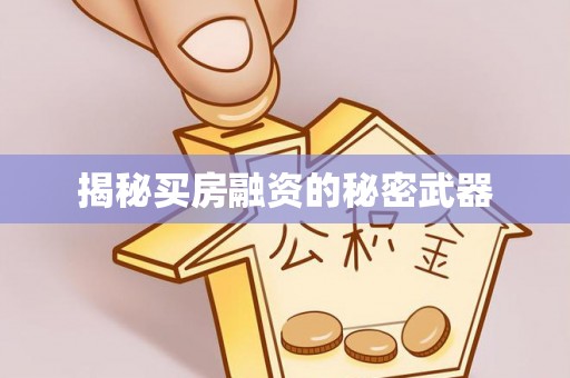 宿豫揭秘买房融资的秘密武器