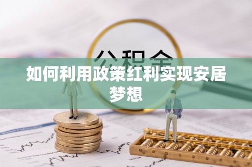 宿豫如何利用政策红利实现安居梦想